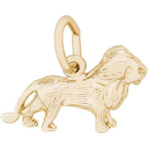 10K Gold Lion Accent Charm by Rembrandt Charms 10K Gold Lion Accent Charm by Rembrandt Charms