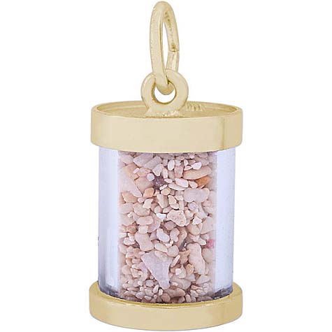 14K Gold Nassau Is. Sand Capsule Charm by Rembrandt Charms 14K Gold Nassau Is. Sand Capsule Charm by Rembrandt Charms