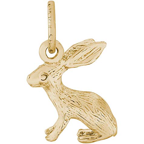 14K Gold Bunny Accent Charm by Rembrandt Charms 14K Gold Bunny Accent Charm by Rembrandt Charms