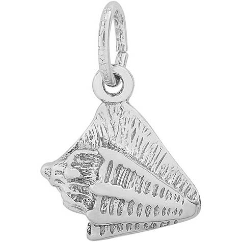 Sterling Silver Small Conch Shell Charm by Rembrandt Charms Sterling Silver Small Conch Shell Charm by Rembrandt Charms