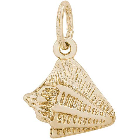 10K Gold Small Conch Shell Charm by Rembrandt Charms 10K Gold Small Conch Shell Charm by Rembrandt Charms