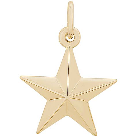 14K Gold Star Charm by Rembrandt Charms 14K Gold Star Charm by Rembrandt Charms