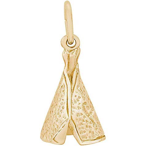 14K Gold Tepee Charm by Rembrandt Charms 14K Gold Tepee Charm by Rembrandt Charms