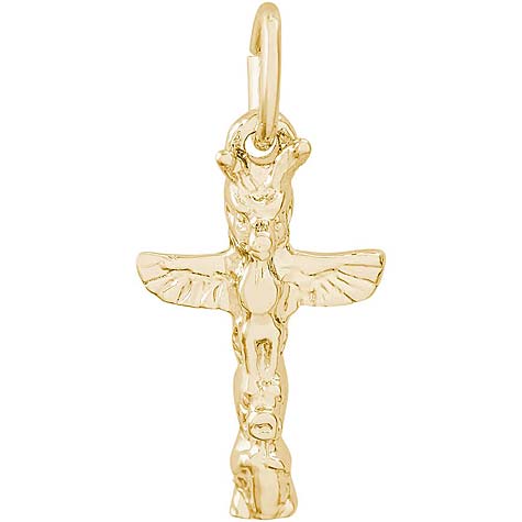 14K Gold Victoria Totem Pole Charm by Rembrandt Charms 14K Gold Victoria Totem Pole Charm by Rembrandt Charms
