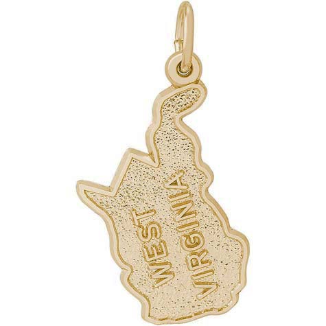14K Gold West Virginia Charm by Rembrandt Charms 14K Gold West Virginia Charm by Rembrandt Charms