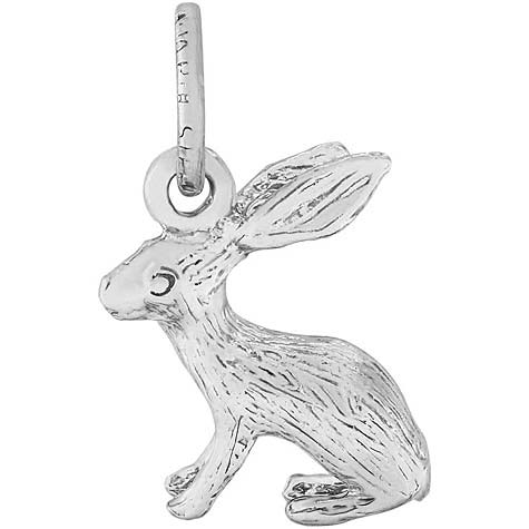 Sterling Silver Bunny Accent Charm by Rembrandt Charms Sterling Silver Bunny Accent Charm by Rembrandt Charms