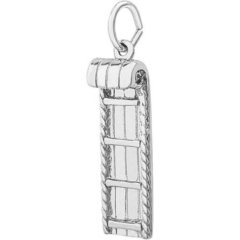 Sterling Silver Toboggan Charm by Rembrandt Charms Sterling Silver Toboggan Charm by Rembrandt Charms