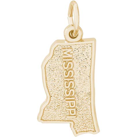 14K Gold Mississippi Charm by Rembrandt Charms 14K Gold Mississippi Charm by Rembrandt Charms