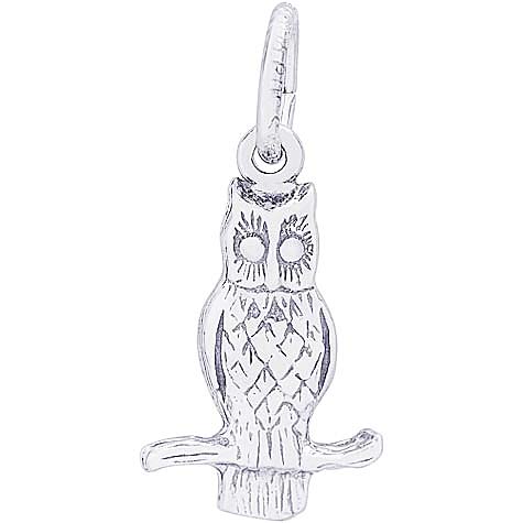 Sterling Silver Long Eared Owl Charm by Rembrandt Charms Sterling Silver Long Eared Owl Charm by Rembrandt Charms