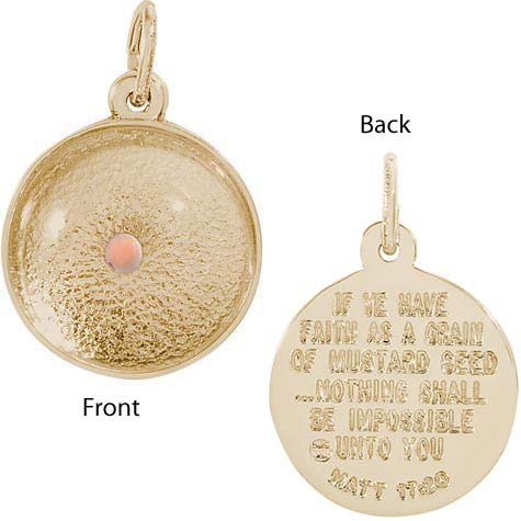 14k Gold Mustard Seed Charm by Rembrandt Charms 14k Gold Mustard Seed Charm by Rembrandt Charms