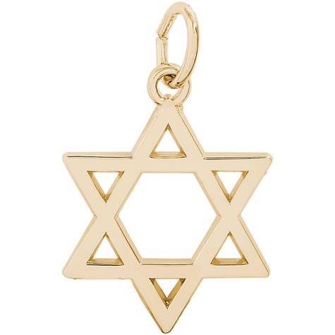 14K Gold Star of David Charm by Rembrandt Charms 14K Gold Star of David Charm by Rembrandt Charms