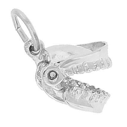 Sterling Silver False Teeth Charm by Rembrandt Charms Sterling Silver False Teeth Charm by Rembrandt Charms