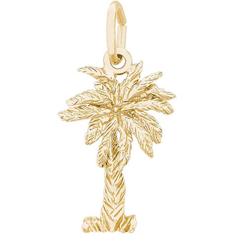 14K Gold Palm Tree Charm by Rembrandt Charms 14K Gold Palm Tree Charm by Rembrandt Charms