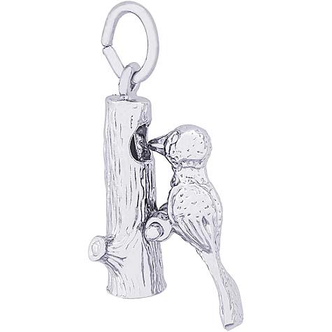 Sterling Silver Woodpecker Charm by Rembrandt Charms Sterling Silver Woodpecker Charm by Rembrandt Charms