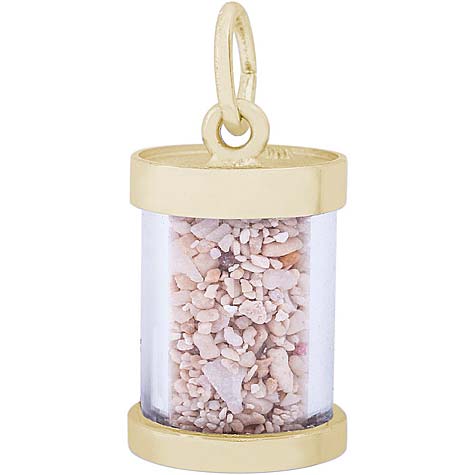 14K Gold Saint Lucia Sand Capsule Charm by Rembrandt Charms 14K Gold Saint Lucia Sand Capsule Charm by Rembrandt Charms
