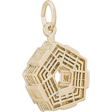 14K Gold Pentagon Charm by Rembrandt Charms 14K Gold Pentagon Charm by Rembrandt Charms