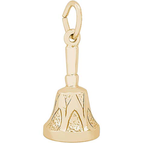 14K Gold Hand Bell Charm by Rembrandt Charms 14K Gold Hand Bell Charm by Rembrandt Charms