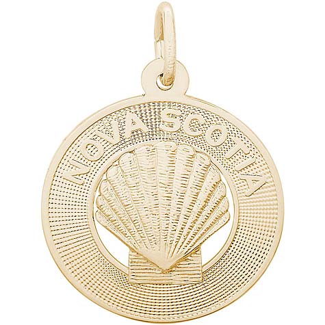 14K Gold Nova Scotia Shell Ring Charm by Rembrandt Charms 14K Gold Nova Scotia Shell Ring Charm by Rembrandt Charms