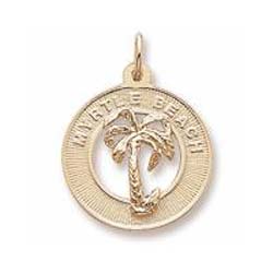 14K Gold Myrtle Beach Palm Tree Charm by Rembrandt Charms 14K Gold Myrtle Beach Palm Tree Charm by Rembrandt Charms