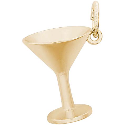 14K Gold Martini Glass Charm by Rembrandt Charms 14K Gold Martini Glass Charm by Rembrandt Charms