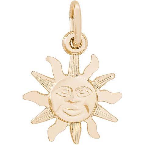 14K Gold Small Belize Sunshine Charm by Rembrandt Charms 14K Gold Small Belize Sunshine Charm by Rembrandt Charms