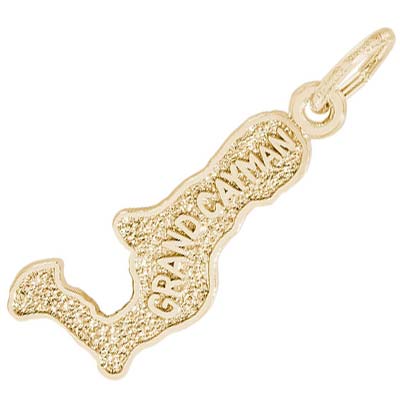 14K Gold Grand Cayman Map Charm by Rembrandt Charms 14K Gold Grand Cayman Map Charm by Rembrandt Charms