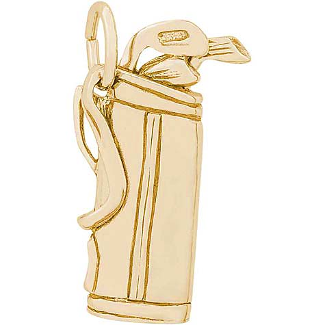 10K Gold Golf Clubs Charm by Rembrandt Charms 10K Gold Golf Clubs Charm by Rembrandt Charms