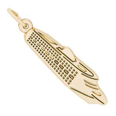 14K Gold Ocean Liner Charm by Rembrandt Charms 14K Gold Ocean Liner Charm by Rembrandt Charms
