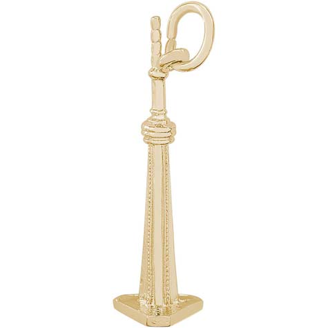 14K Gold CN Tower Charm by Rembrandt Charms 14K Gold CN Tower Charm by Rembrandt Charms