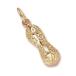 14K Gold Peanut Charm by Rembrandt Charms 14K Gold Peanut Charm by Rembrandt Charms