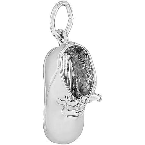 Sterling Silver Baby Shoe Charm by Rembrandt Charms Sterling Silver Baby Shoe Charm by Rembrandt Charms