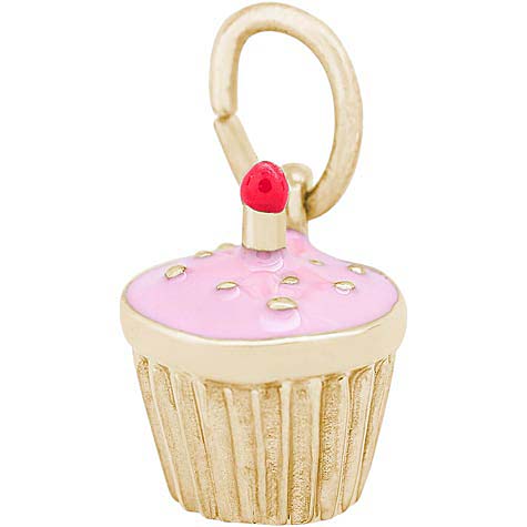 Gold Plated Pink Cupcake Gold Plated Pink Cupcake
