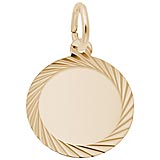 Diamond Faceted Disc Charms