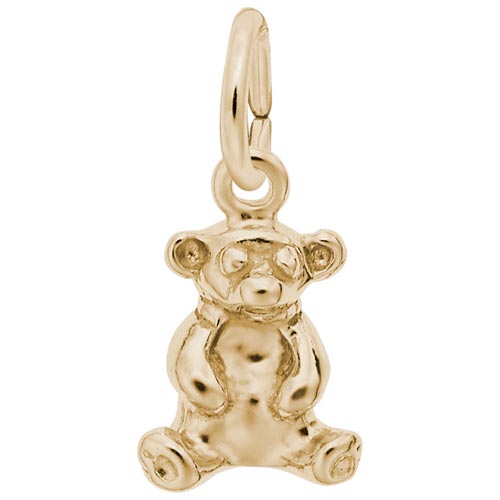 14K Gold Sitting Bear Accent Charm by Rembrandt Charms 14K Gold Sitting Bear Accent Charm by Rembrandt Charms