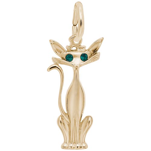 14k Gold Siamese Cat Charm by Rembrandt Charms 14k Gold Siamese Cat Charm by Rembrandt Charms