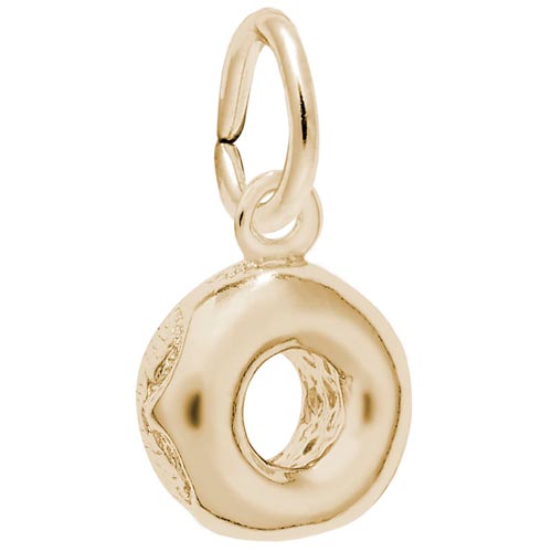 14K Gold Glazed Donut Charm by Rembrandt Charms 14K Gold Glazed Donut Charm by Rembrandt Charms