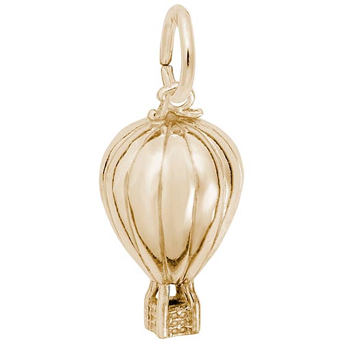 14K Gold Hot Air Balloon Ride Charm by Rembrandt Charms 14K Gold Hot Air Balloon Ride Charm by Rembrandt Charms