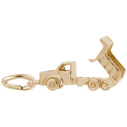 14k Gold Dump Truck Charm opens by Rembrandt Charms 14k Gold Dump Truck Charm opens by Rembrandt Charms
