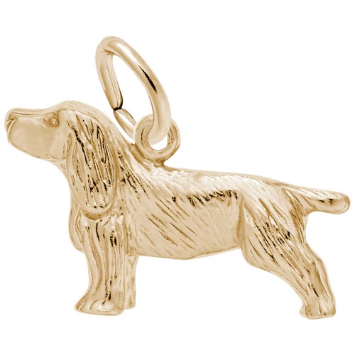 14K Gold Springer Spaniel Dog Charm by Rembrandt Charms 14K Gold Springer Spaniel Dog Charm by Rembrandt Charms