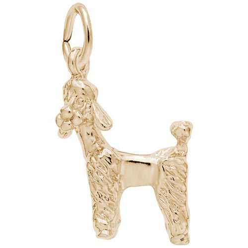 10k Gold Poodle Dog Charm by Rembrandt Charms 10k Gold Poodle Dog Charm by Rembrandt Charms