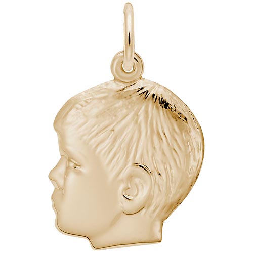 14k Gold Young Boy's Head Charm by Rembrandt Charms 14k Gold Young Boy's Head Charm by Rembrandt Charms