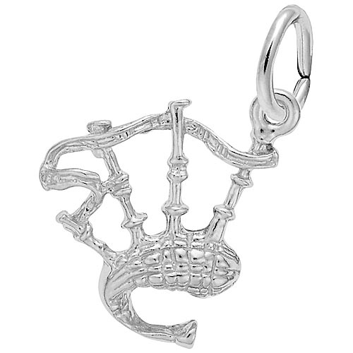 Sterling Silver Bagpipes Charm by Rembrandt Charms Sterling Silver Bagpipes Charm by Rembrandt Charms