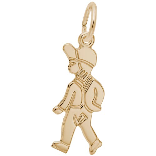 Gold Plated Walking Boy Charm by Rembrandt Charms Gold Plated Walking Boy Charm by Rembrandt Charms