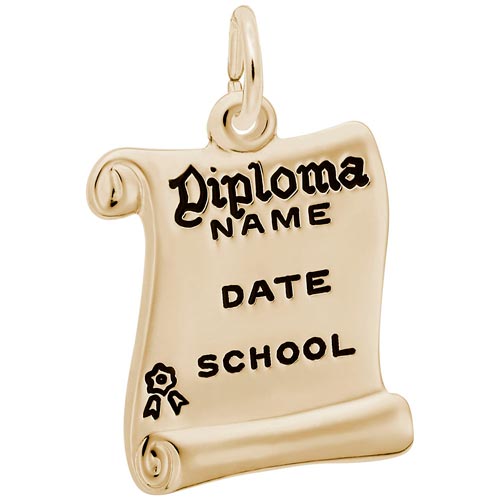 14k Gold Graduation Diploma Charm by Rembrandt Charms 14k Gold Graduation Diploma Charm by Rembrandt Charms