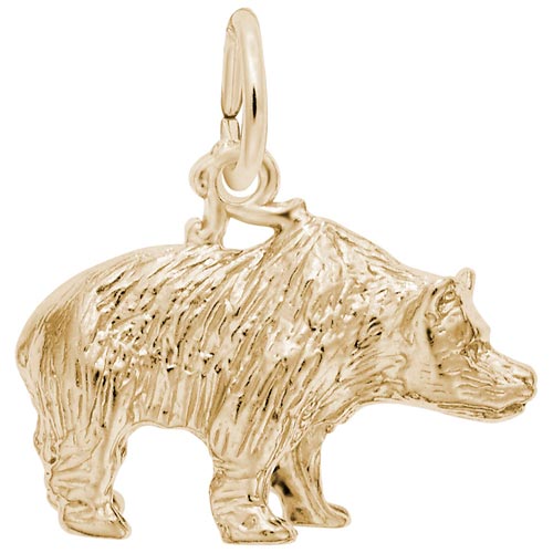 14k Gold Grizzly Bear Charm by Rembrandt Charms 14k Gold Grizzly Bear Charm by Rembrandt Charms