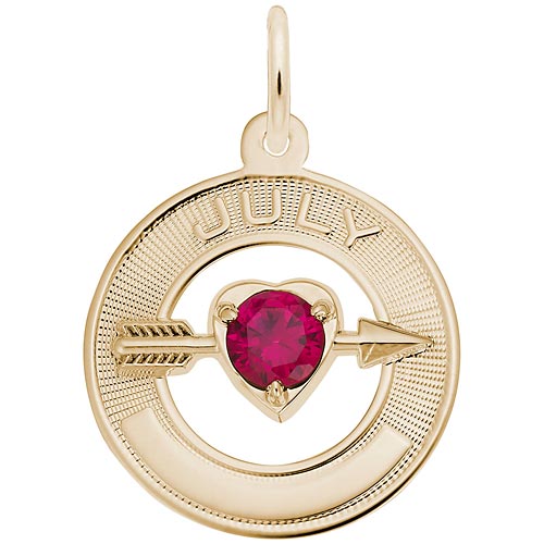 14k Gold 07 Jul Month of Love Charm by Rembrandt Charms 14k Gold 07 Jul Month of Love Charm by Rembrandt Charms