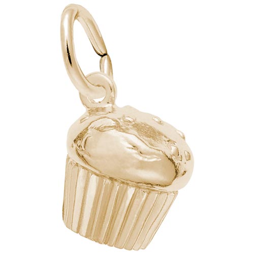 14K Gold Muffin Charm by Rembrandt Charms 14K Gold Muffin Charm by Rembrandt Charms
