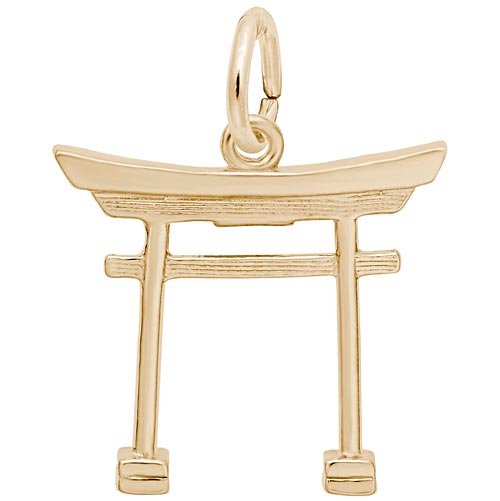 14k Gold Japanese Torii Gate Charm by Rembrandt Charms 14k Gold Japanese Torii Gate Charm by Rembrandt Charms