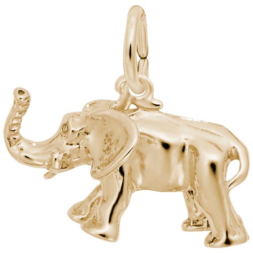 10K Gold African Elephant Charm by Rembrandt Charms 10K Gold African Elephant Charm by Rembrandt Charms