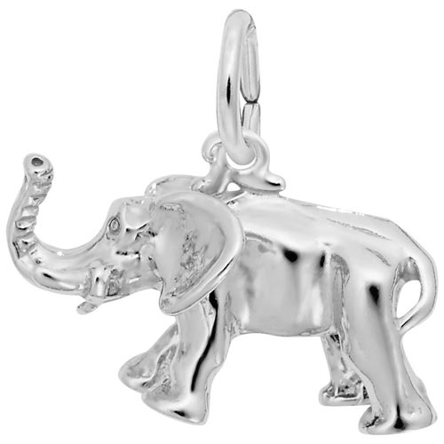 Sterling Silver African Elephant Charm by Rembrandt Charms Sterling Silver African Elephant Charm by Rembrandt Charms